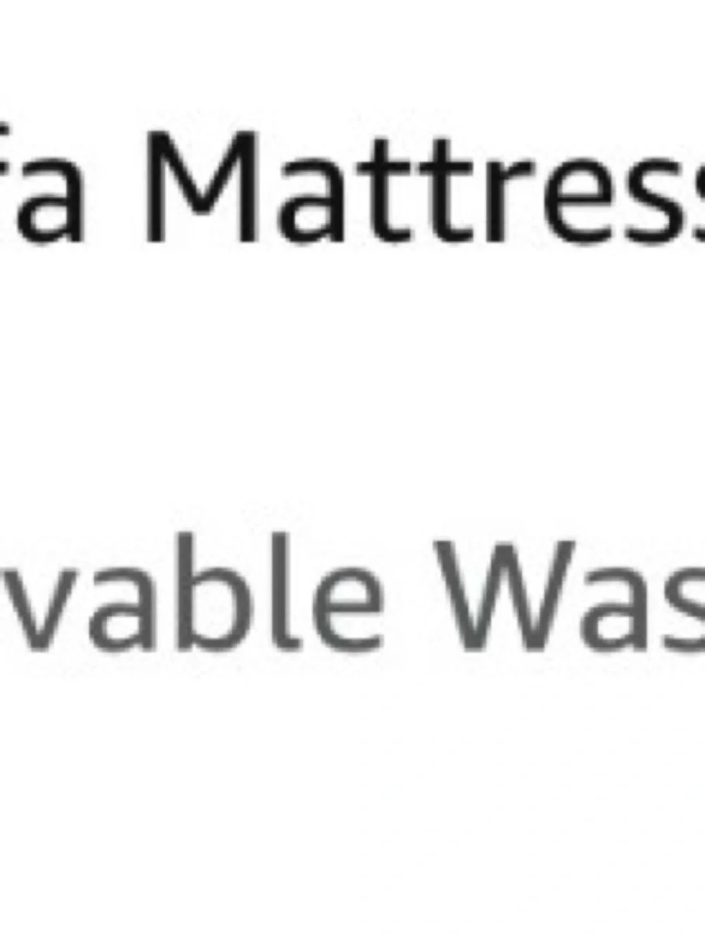 Queen Gel Memory Foam Sofa Mattress - White